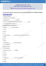 Đề thi giữa kì 2 Tiếng Anh 5 Global Success - Đề số 4